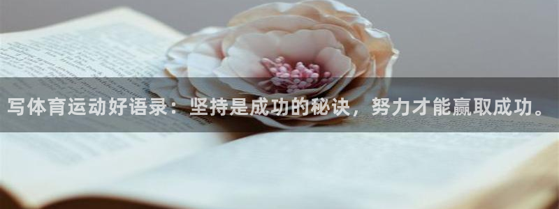 vsport体育：写体育运动好语录：坚持是成功的秘诀，努力才能赢取成功。