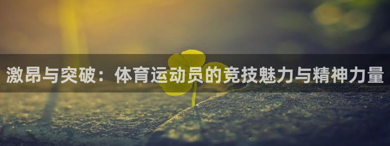 vsport体育在线官网：激昂与突破：体育运动员的竞技魅力与精神力量